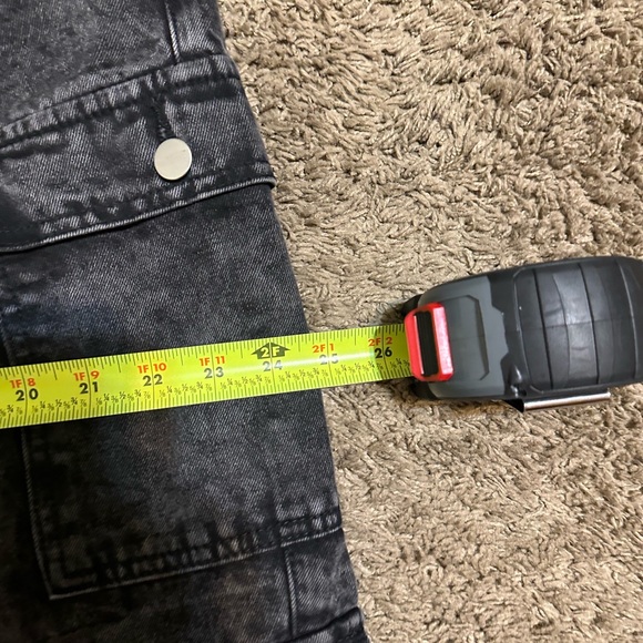 Vintage Fashion Nova “triple black” baggy jeans 00s size 12 - Picture 8 of 10